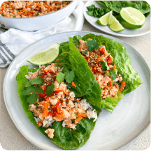 Thai Chicken Lettuce Wraps